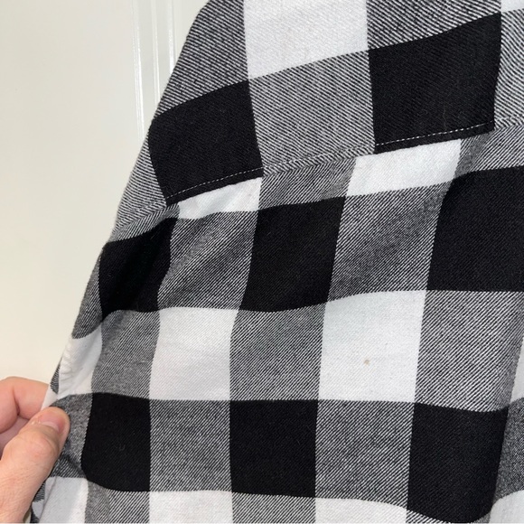 Levi's Mens Worker White Black Plaid Woven Button Up Dress Tee Shirt Size XLarge - Picture 6 of 7